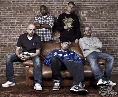 The producers of The Experience Album : Spike Miller, Big Size (Cookin Soul), Zock (Cookin Soul), Eversor & CHI. Picture by Mlle Shu