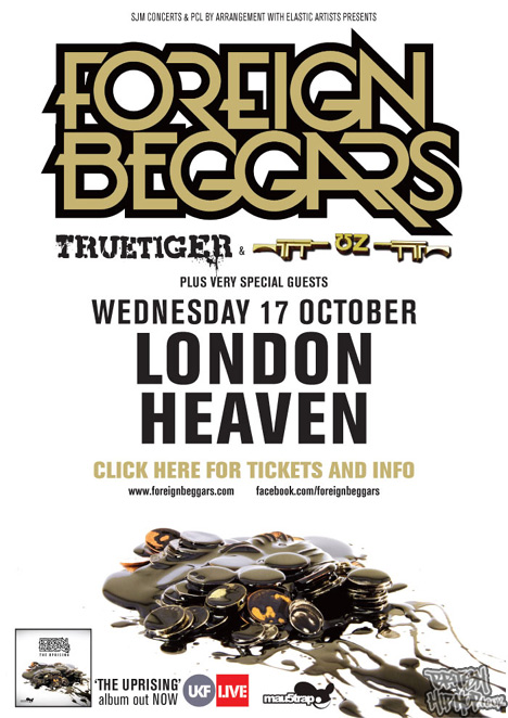 Foreign Beggars - The Uprising Album UK Tour October 2012