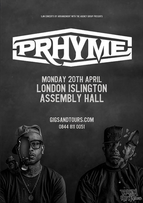 Prhyme Gig at Islington Assembly Hall, London - April 20th