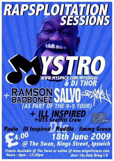 Mystro, Ramson Badbonez, Salvo + DJ Gone At Rapsploitation Sessions