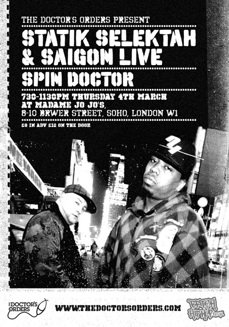 Statik Selektah And Saigon Live At The Doctor's Orders