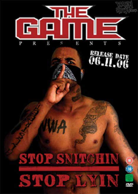 The Game 'Stop Snitchin' Stop Lyin' DVD